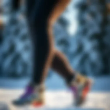 Quality Materials for Optimal Performance Close-up of fleece lined leggings highlighting premium materials