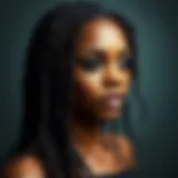 Beautiful goddess locs lace front wig showcasing intricate styling