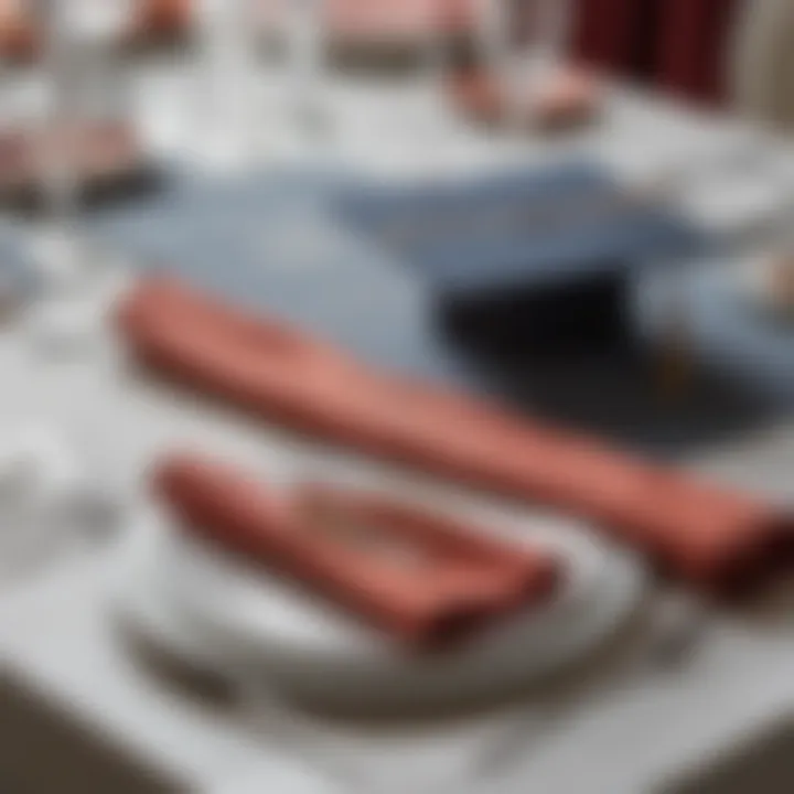 Elegant graduation table setting with stylish cloth