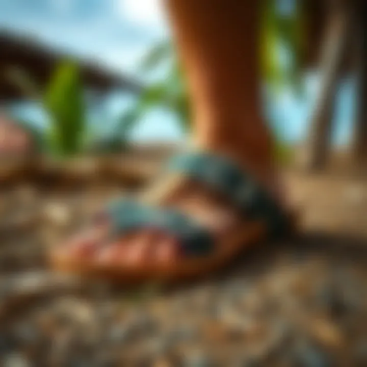 Sustainable materials used in the making of Hawaiian sandals