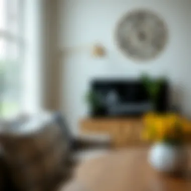 Elegant placement of summer sign in home decor