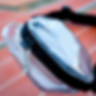 Close-up of the material used in clear fanny packs, highlighting quality