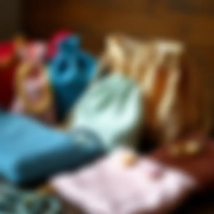 Variety of jewellery organizer bags in different materials