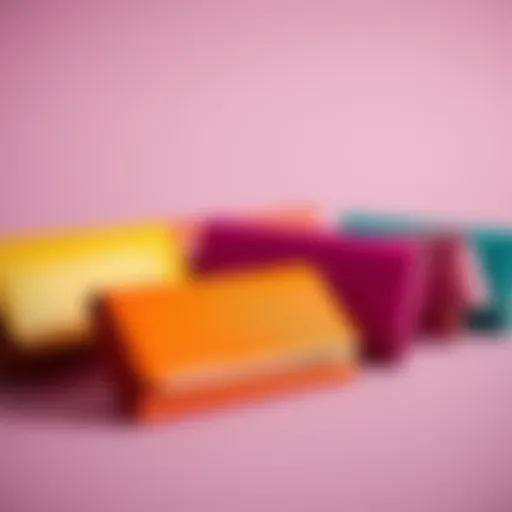 Vibrant Colors of Kate Spade Checkbook Covers Artistic display of Kate Spade checkbook covers showcasing their vibrant colors