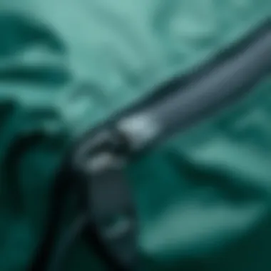Detailed View of Zipper Mechanism Close-up of zipper mechanism on a waterproof bag