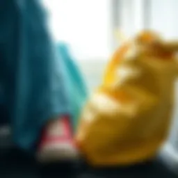 Various types of laundry bags for shoe washing