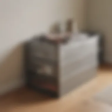 Different types of storage boxes for organization