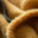 Detailed view of fleece lining showcasing texture and warmth