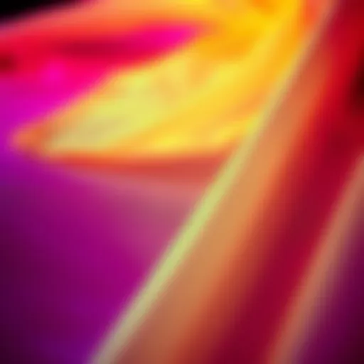 The Allure of Neon Fabric Vibrant neon glow-in-the-dark fabric under blacklight