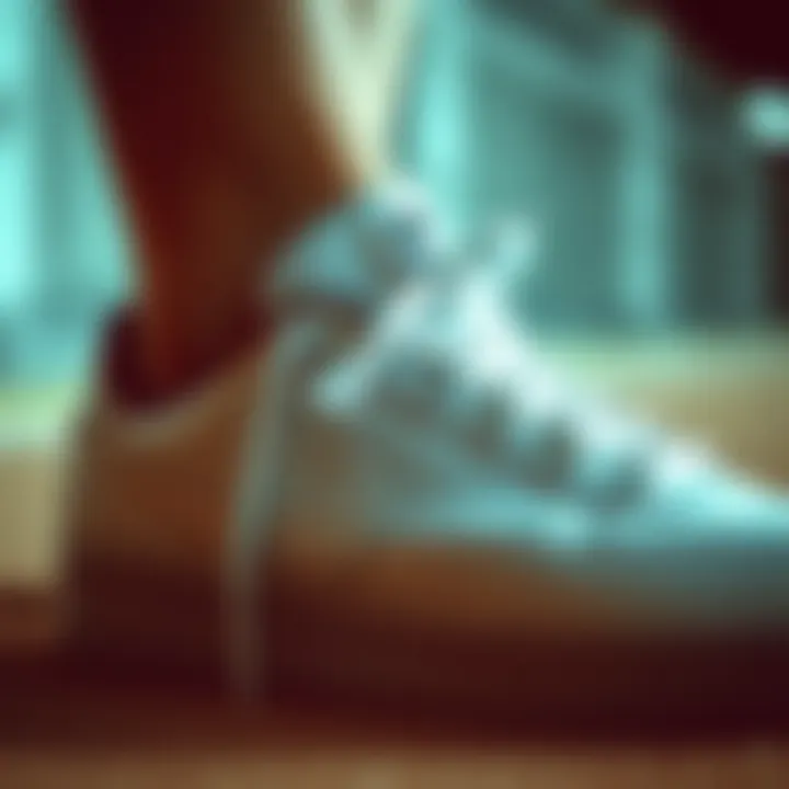 Close-up of Nike Court Royale AC shoe detailing