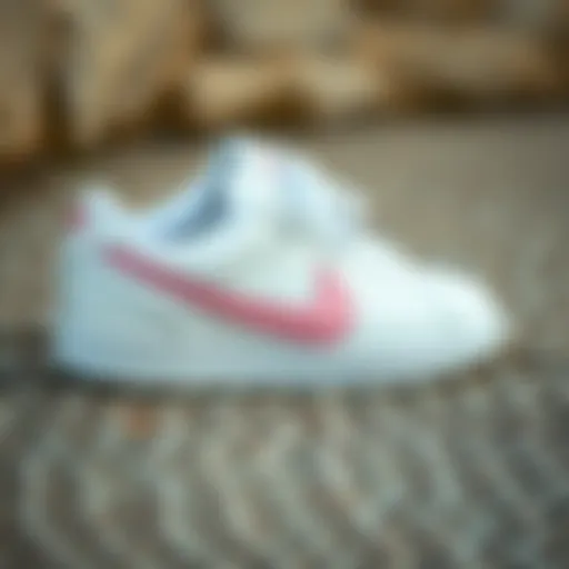 Stylish Nike Court Royale AC shoes on a textured surface