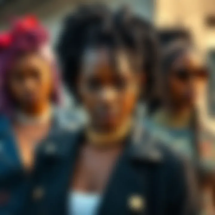 Personal Expression Through Goddess Locs Wigs Diverse individuals expressing personal style with goddess locs wigs