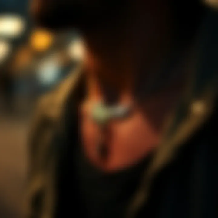 Name Chain in Everyday Fashion Stylish name chain worn with casual attire