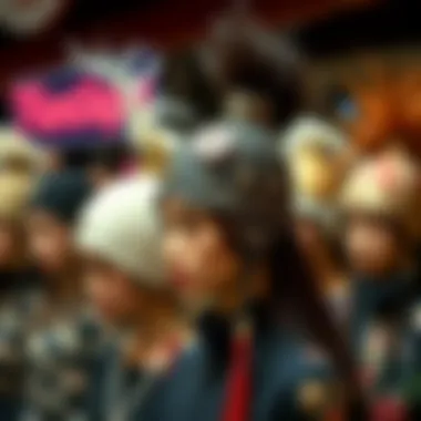 Diverse Designs of Ponycaps Variety of ponycap designs on display