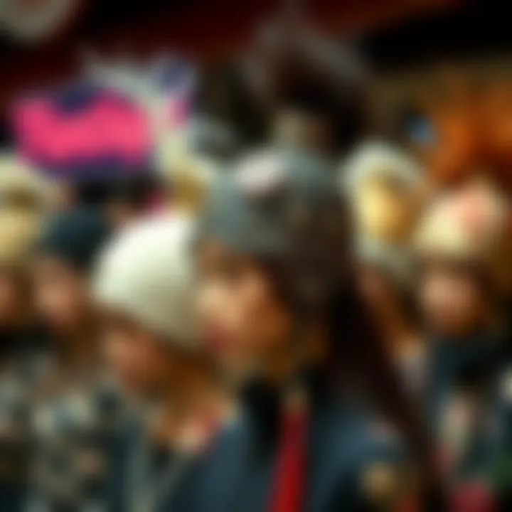 Diverse Designs of Ponycaps Variety of ponycap designs on display