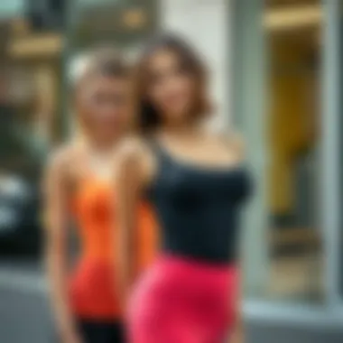 Color Variations of Seamless Shapewear Trendy seamless shapewear tank tops in different colors