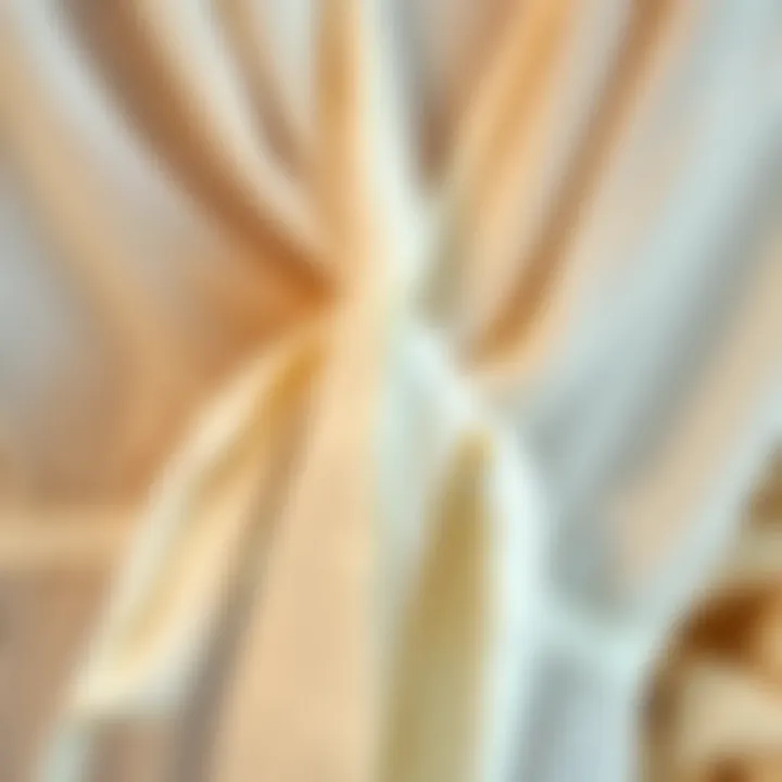 Close-up of fabric texture showcasing the sheerness and elegance of the cardigan