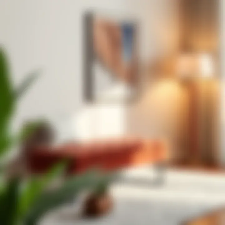 Contemporary design of a small velvet storage bench enhancing room decor