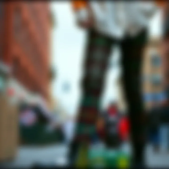 Stylish Plaid Trousers for St. Patrick's Day Stylish plaid trousers reflecting traditional Irish patterns