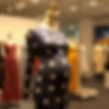 Stylish Star Maternity Dress Display Chic star maternity dress on a mannequin