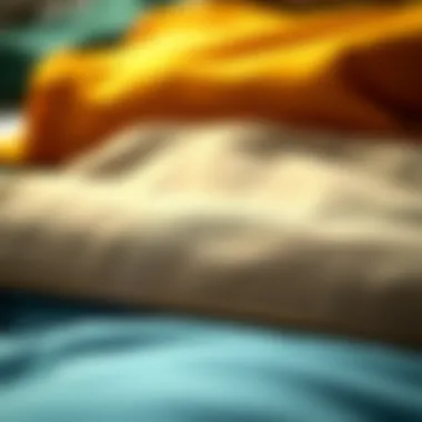 Textures and Designs of Streetstyle Shorts Close-up of various materials used in streetstyle shorts, highlighting texture and design