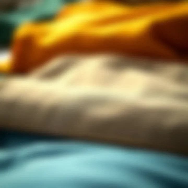 Textures and Designs of Streetstyle Shorts Close-up of various materials used in streetstyle shorts, highlighting texture and design