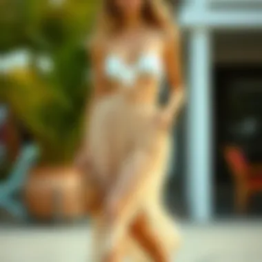 Versatile Pairings: Styling a Sheer Beach Skirt Stylish combinations of sheer beach skirts with accessories