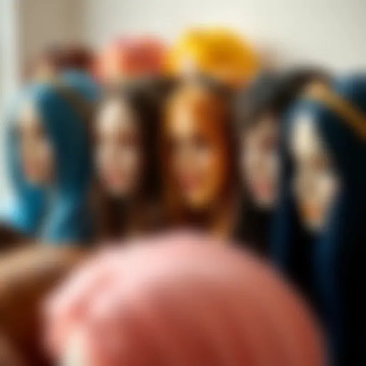 Range of Colors in Synthetic Wig Collection Color variations available in synthetic headband wigs