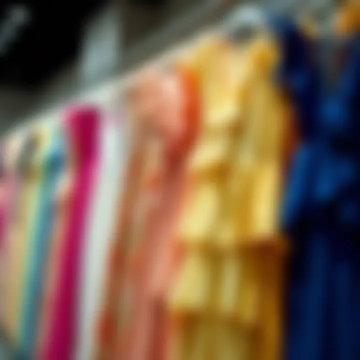 Colorful Chiffon Maxi Dress Collection An array of chiffon maxi dresses in various colors and patterns on display