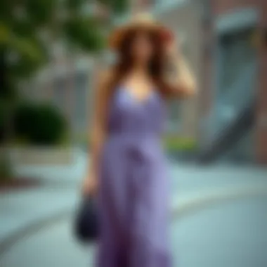 Styling the Chiffon Maxi Dress A styled ensemble showcasing versatile ways to accessorize a maxi dress