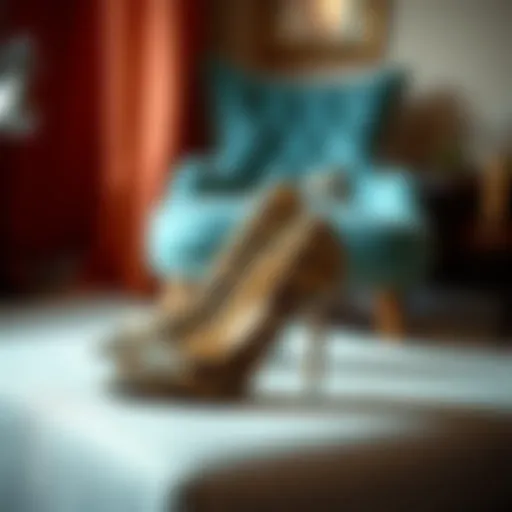 Sophisticated Leopard Print Open Toe Heels Elegant leopard print open toe heels on a stylish background