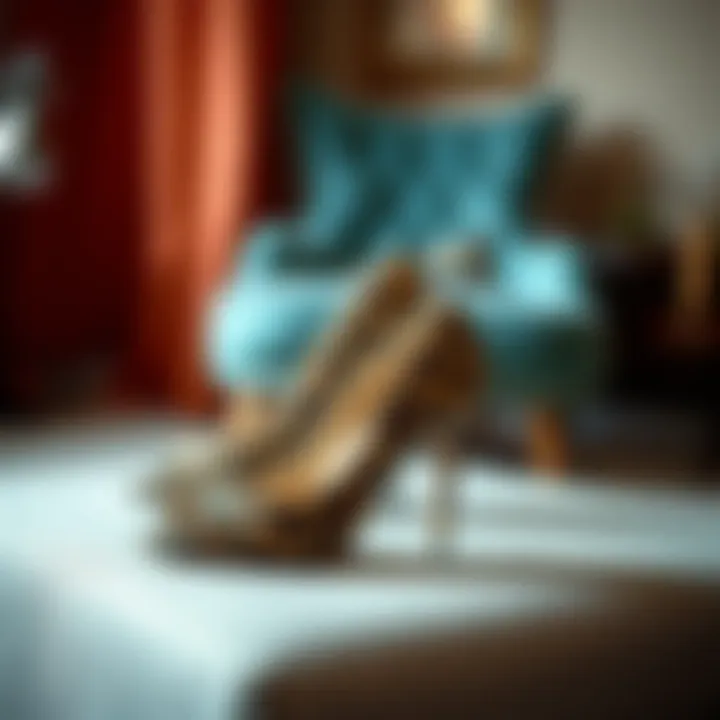 Sophisticated Leopard Print Open Toe Heels Elegant leopard print open toe heels on a stylish background