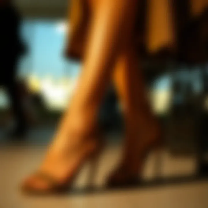 Fashion Styling with Leopard Print Heels Fashionable outfit paired with leopard print open toe heels