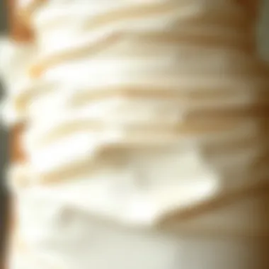Close-up of bandage dress fabric showcasing its texture and quality