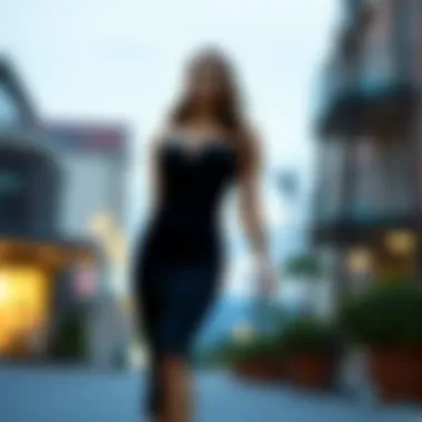 Stylish Evening Look Styled outfit featuring the sweetheart neckline bodycon dress for a night out