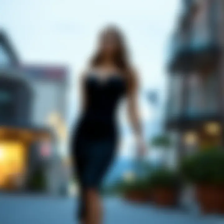 Stylish Evening Look Styled outfit featuring the sweetheart neckline bodycon dress for a night out