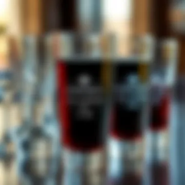 Variety of groomsmen glasses displaying customization options