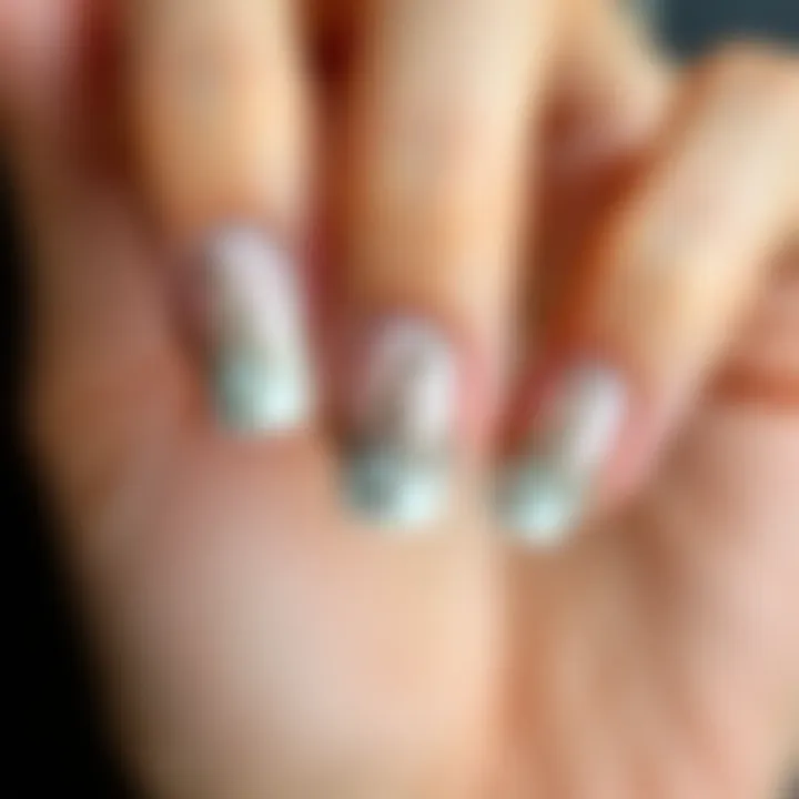 Intricate French Nail Stamping Patterns Elegant French nail design with intricate stamping patterns