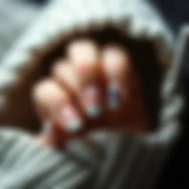 Current Trends in French Nail Stamping A stylish display of modern trends in French nail stamping