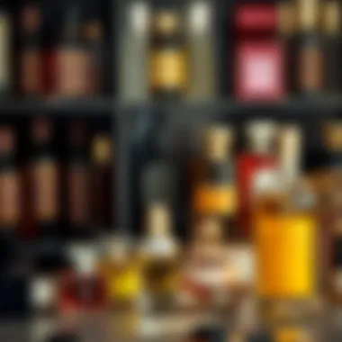 Aromatic fragrances organized by color and size