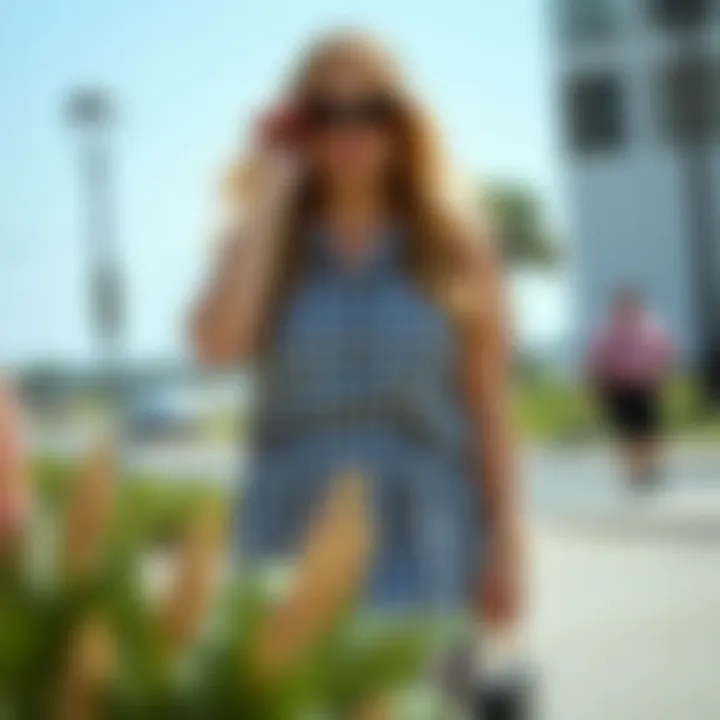 Versatile Styling: Outfits with Gingham Skirt Different outfits paired with a gingham skirt