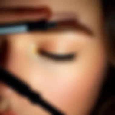 Expertly Styled Eyebrow A beautifully styled brow as a result of expert wand use