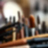 Diverse Eyebrow Wands A variety of eyebrow wands showcasing different shapes and bristle types