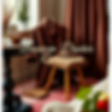 A cozy setting featuring the brown duster cardigan draped over a stylish chair.