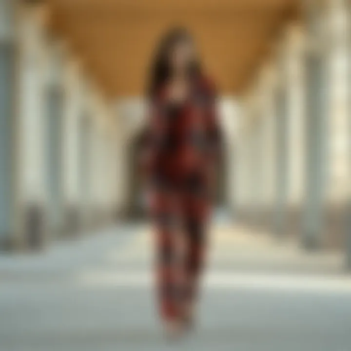 Sophisticated Two-Piece Pants Set in Bold Patterns Sophisticated two-piece pants set showcasing bold patterns