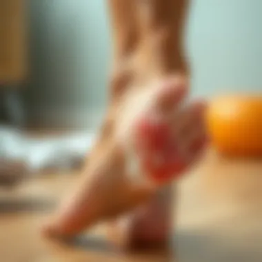 Illustration of common foot issues related to neglect