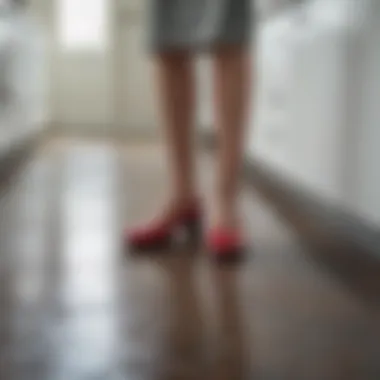 A kitchen floor showcasing slippery conditions