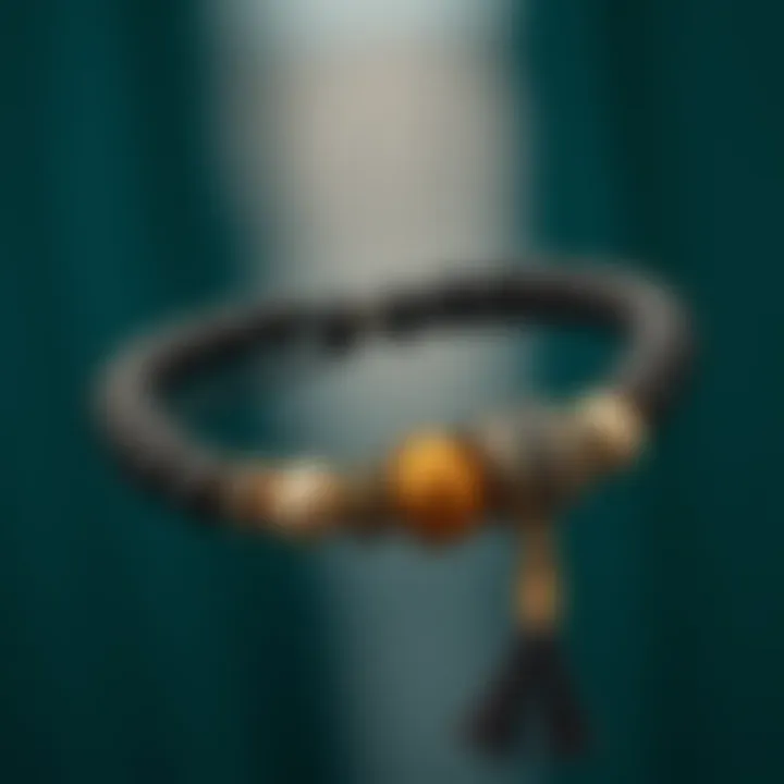 Elegant prayer beads bracelet showcasing intricate craftsmanship