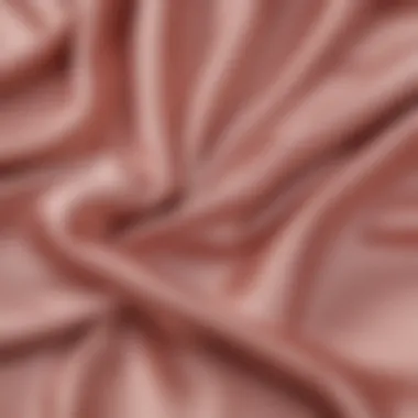 Close-up of satin fabric showcasing its luster