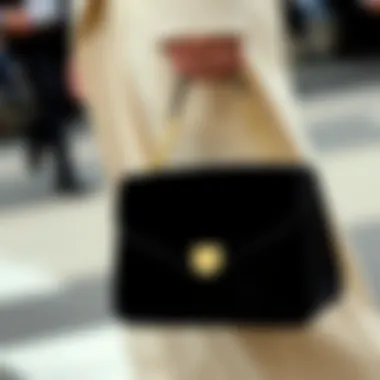 Styling Options for the Velvet Evening Bag Stylish velvet evening bag paired with a formal outfit